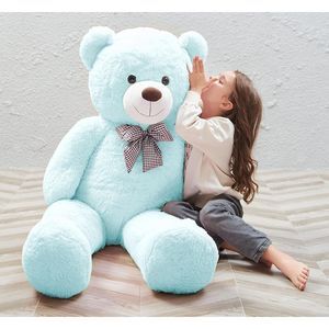 Orsacchiotto Gigante Blu Chiaro di 4 Piedi e 47 Pollici, Peluche Imbottito per Fidanzata o Fidanzato - Product Image 1