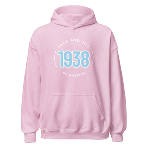 Sweat-shirt à capuche unisexe rose avec motif brodé circulaire, en molleton, à manches longues, décontracté, pour l'hiver - Product Image 1