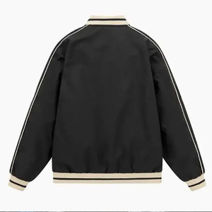 Men Faux <b>Leather</b> Bomber <b>Jacket</b> Stand Collar Zip Up Casual Fashion <b>Jacket</b> Smooth Finish <b>Long</b> Sleeve Outerwear Wholesale Clothing - Product Image 6