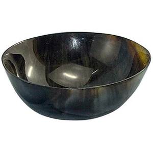 ชามเขาควายธรรมชาติขัดเงา ลายวนกลม สีน้ำตาล ของตกแต่งบ้าน - Product Image 6