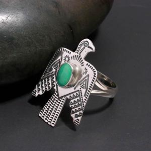 Customizable Wedding Jewelry Fashionable Party Accessory Arizona <b>Turquoise</b> <b>Ring</b> for Women and Girls 925 Sterling Silver - Product Image 3