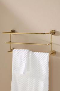 Porte-serviettes en métal personnalisable, d'excellente qualité, adapté aux maisons, hôtels et bureaux, fabriqué avec soin par KHOOSI. - Product Image 2