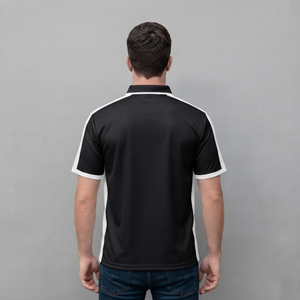 Polo homme en coton 100% tricoté sur mesure, coupe classique, manches courtes, poche, séchage rapide, logo personnalisé par transfert thermique. - Product Image 4