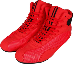 Chaussures de boxe et de lutte professionnelles en cuir véritable de haute qualité, respirantes, antidérapantes, pour hommes, été et hiver, imprimées sur mesure - Product Image 5
