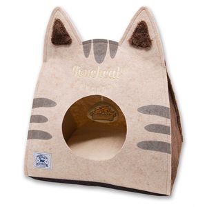 Cuccia Pieghevole per Gatti con Giocattolo, Design con Orecchie da Gatto, Ideale per Viaggi - Product Image 4