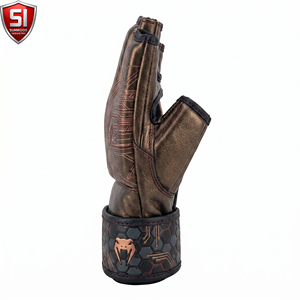 Guantes de Entrenamiento de Piel Sintética con Cierre de Gancho y Bucle, Unisex, para Artes Marciales, Boxeo, MMA, 14 Años o Más, Diseño de Logotipo Personalizado - Product Image 5