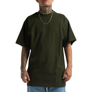 Camiseta de Hombre de Lujo, 9oz, 100% Algodón, Transpirable, Corte Holgado, Estilo Shaka Wear, Lisa, para Bordado Personalizado, Streetwear - Product Image 6