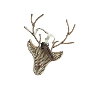 Luxury Woven Craft <b>Wreath</b> Pendant Rattan Decorate Christmas Tree <b>Wreath</b> Pendant Handmade Wicker Festival Display - Product Image 1