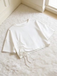 Men's White 100% Cotton Poplin O-Neck T-Shirt Regular Fit Casual Solid Color <b>Short</b> Sleeve Plain Dyed Woven Fabric Cotton - Product Image 1