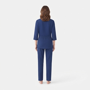 Ensemble de Blouse et Pantalon de Travail Médical pour Femme, Col en V, Manches Courtes, Style Jogger, Uniforme de Soins Infirmiers et Médicaux, Vente en Gros - Product Image 6