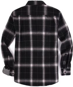 Premium Men's Plaid Flannel <b>Shirt</b> Button Long Sleeve Regular Fit Casual Outdoor Spring Wear 100 Cotton Breathable <b>Quilted</b> 380g - Product Image 5