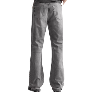Jeans de Mezclilla Premium para Hombre 2026, Corte Recto, Lavado a la Piedra, Cintura Media, Corte Regular, Tela de Algodón Informal, para Otoño - Product Image 5