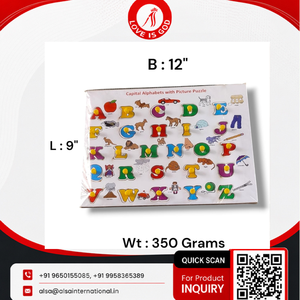 ตัวต่อไม้เสริมพัฒนาการสำหรับเด็ก ทำจากไม้สน ลายสัตว์และตัวอักษร ขายส่ง - Product Image 6