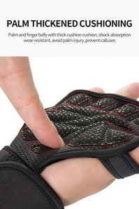 Guantes de Gimnasio Antideslizantes para Levantamiento de Pesas, con Soporte Personalizado para Muñecas, Guantes de Fitness para Entrenamiento con Pesas - Product Image 3