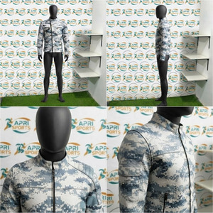 Veste en cuir pour homme avec fermeture éclair, de qualité supérieure, style outdoor, col montant, veste en cuir pour homme - Product Image 6