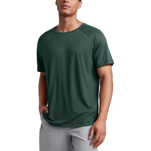 Nouveau T-shirt tricoté à manches courtes et col rond pour homme 2026, couleur unie, coupe classique, séchage rapide, style décontracté, blanc, pour la gym - Product Image 6