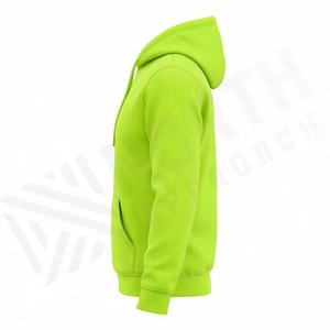 Sweat-shirt à capuche basique pour homme en tissu mélangé de coton, imprimé sur mesure, pull chaud décontracté, fabrication OEM, personnalisable - Product Image 3