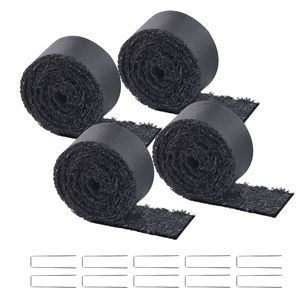 4 <b>Rolls</b> of 120 X 4.5 in Natural Black M Recycled Rubber Mulch <b>Mat</b> for Landscaping Permanent Rubber Pathway Garden Supplies - Product Image 6