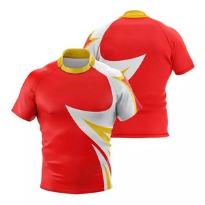 Camisetas de Rugby Americano al por Mayor, Alta Calidad, Nuevo Diseño, Transpirables, Personalizables, Jersey de Fútbol Americano para Clubes, Manga Corta - Product Image 5
