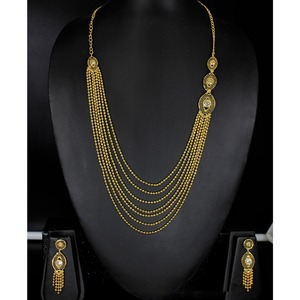 El último juego de joyería nupcial de estilo africano chapado en oro de 18 quilates para bodas y compromisos incluye collar pendientes pulsera - Product Image 3