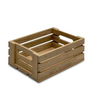Acacia Wood Nesting Storage Crates & <b>Baskets</b> with Handles <b>Stackable</b> Food Containers for Modern Kitchen Countertop Organization - Product Image 6