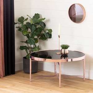 TMG-K25 petite table basse ronde de luxe moderne meubles de thé de salle à manger en verre trempé pour un usage domestique pour le salon ou l'appartement - Product Image 3