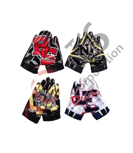 Gants de football américain sur mesure, respirants, extensibles, antidérapants, imperméables, avec fermeture auto-agrippante - Product Image 1