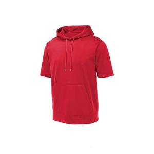Sudadera con Capucha Extra Grande de Algodón Casual para Hombre, Manga Corta, Bordada, con Estampado Personalizado, Ecológica, Transpirable y de Secado Rápido - Product Image 1