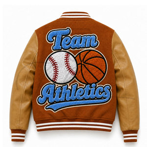 Chaqueta Varsity Personalizada, Chaqueta Universitaria de Moda, Chaqueta Varsity de Invierno con Letras, Chaqueta Varsity de Béisbol Universitaria para Hombre - Product Image 2