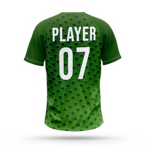 Green Polka Dot Baseball Jersey Men's Short Sleeve Sublimated Print Breathable <b>Polyester</b> Regular Fit All Seasons Apparel - Product Image 3