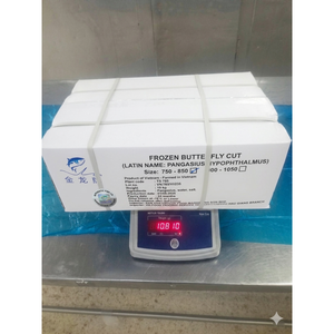 Filete de Pangasius Congelado de Vietnam, Grado Premium, IQF, con/sin Piel, con 0-20% de Glaseado de Agua, Presentación Elegante de Mariposa - Product Image 1