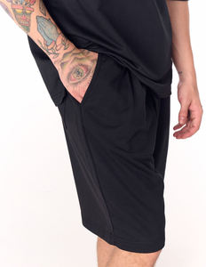 Camiseta de Verano para Hombre, Negra, Oversize, Cuello Redondo, Hombros Caídos, Corte Holgado, 100% Algodón, Fabricada a Medida por un Fabricante de Ropa de Alta Gama - Product Image 5
