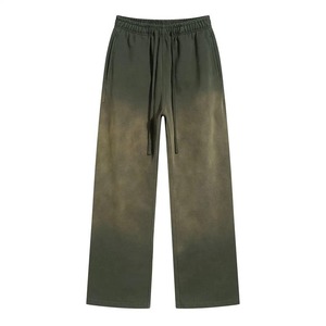 High Quality Men's Sweatpants Acid Wash Heavyweight Relaxed Fit Men's Pants & <b>Trousers</b> <b>Elastic</b> <b>Waist</b> Casual Men's Winter <b>Trouser</b> - Product Image 3