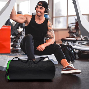 Sacs de sport et de voyage pour la gym, sacs de transport pour l'entraînement et le fitness, sacs de sport imperméables de couleur unie - Product Image 2