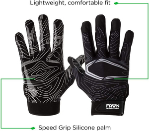 Top High Quality <b>Prime</b> Craft American Football Gloves Professional Use Non-Slip Fully Silicone Print Custom Logo Customized - Product Image 3