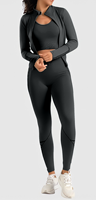 Ensemble de vêtements de sport personnalisés pour femmes, vêtements de fitness, tenue de yoga à séchage rapide, directement de l'usine