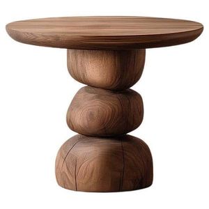 Table d'appoint en bois de style moderne, conçue pour s'adapter aux décors contemporains et aux aménagements de meubles minimalistes - Product Image 5