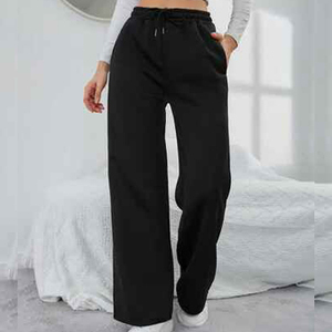 New Design Custom Women's Sports Sweatpants Loose Fit Cotton Jogger Trousers Casual Training <b>Pants</b> For Ladies - Product Image 1