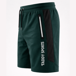 Shorts de course à séchage rapide pour hommes, respirants, pour la gym, le fitness, les entraînements sportifs, avec poches zippées et cordon de serrage, pour l'entraînement athlétique - Product Image 3