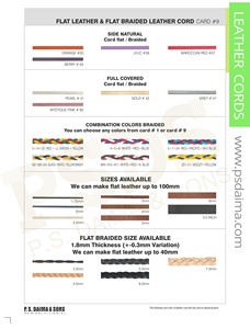 Cuerda trenzada plana hecha en la India, cadena de larga duración, duradera y personalizada, diseño Popular, fabricación de joyas - Product Image 4