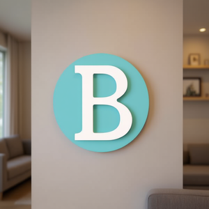 Lettera Decorativa Ilan B 11Cm Bianca Per Decorazione Murale - Product Image 3