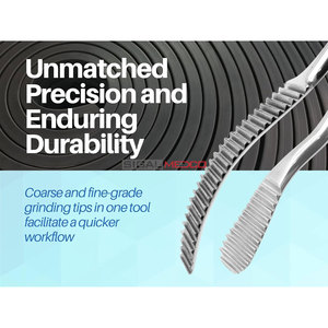 Miller Bone File Double-Ended Surgical Instruments Dental and Surgical Instrument with Curved and Straight Ends - Product Image 2
