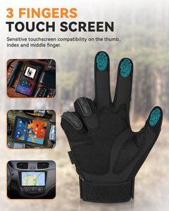 Gants tactiques pour moto, gants de motard noirs, compatibles écran tactile, pour paintball, travail, moto, escalade - Product Image 4