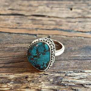 925 Silver <b>Ring</b> Wholesale Jewelry Tibetan Turquoise Women <b>Rings</b> Sterling Silver Gift <b>for</b> Her 925 Jewelry Manufacturer Suppliers - Product Image 1
