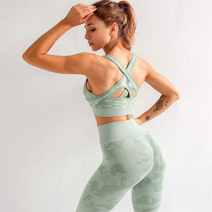 Conjuntos de Yoga para Mujer de Tallas Grandes, Hechos a Medida, de Primera Calidad, 2 Piezas, Cintura Sólida, Transpirables, Anti-Sudor, Ecológicos y Antibacterianos - Product Image 2