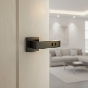 Premium Brass Mortise Door <b>Handle</b> Set | Designer Lever <b>Handles</b> in Antique,Black,Graphite & Gold Finish for Modern Interior Doors - Product Image 4