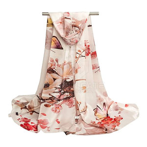 Pañuelo de Seda Estampado de Alta Calidad con Diseño de Logotipo Personalizado, Accesorio Ligero y Cómodo para Mujer - Product Image 3