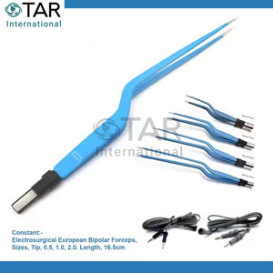 Pinces électriques chirurgicales bipolaires à pointe baïonnette avec câble en acier inoxydable, coagulation de classe II RS SURGICAL - Product Image 6