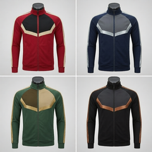 Chaqueta Deportiva Personalizada para Hombre, Chaqueta de Entrenamiento Atlético con Cierre Completo, Fabricante OEM ODM - Product Image 2