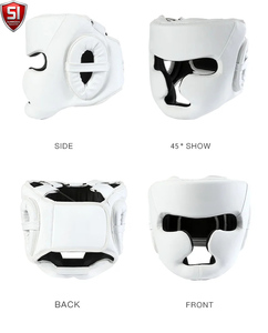 Protector de Cabeza para Boxeo, Cuero PU, Negro y Dorado, Protector Ligero para Sparring, Unisex para Adultos, Visera Única, Casco Deportivo Transpirable - Product Image 3